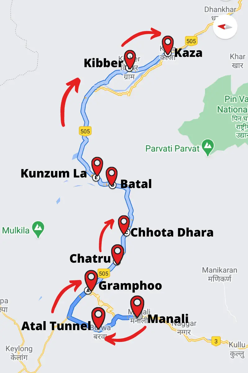 How to reach Spiti from Manali