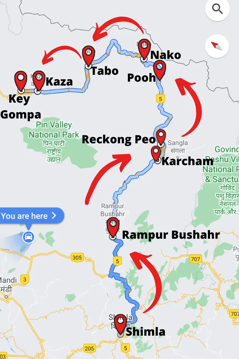 How To Reach Key Monastery from Shimla