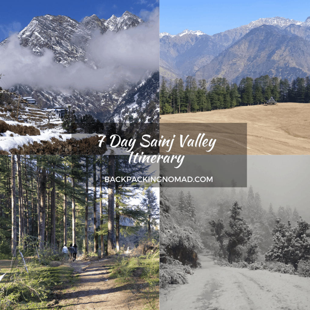 Itinerary for Sainj valley