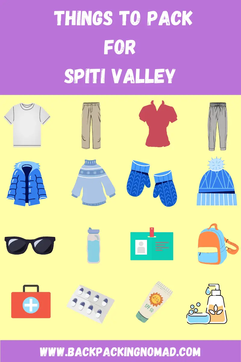 Things to Pack For Spiti