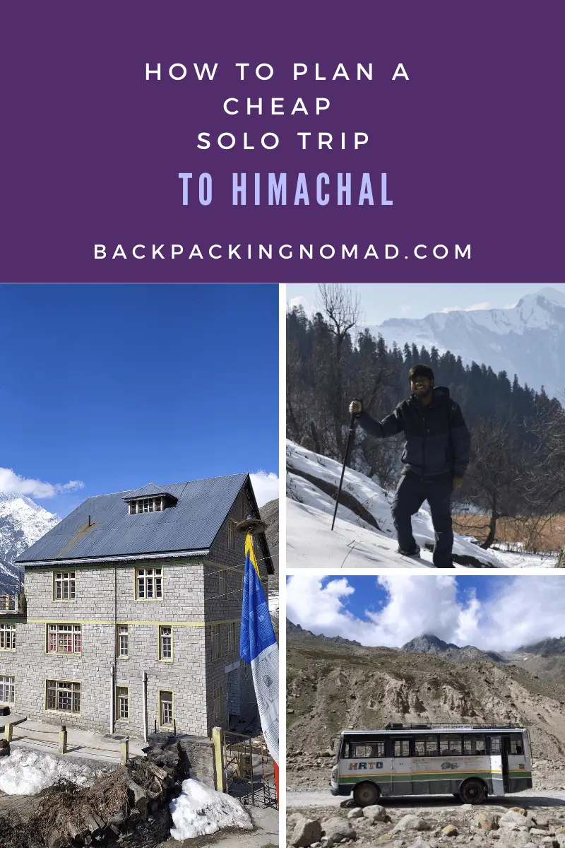 how to plan a cheap solo trip to himachal