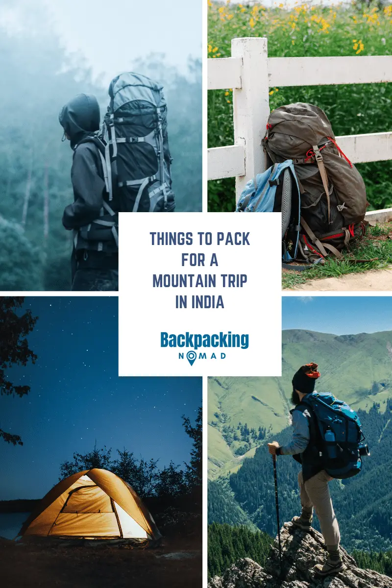 things to pack for a mountain trip to india