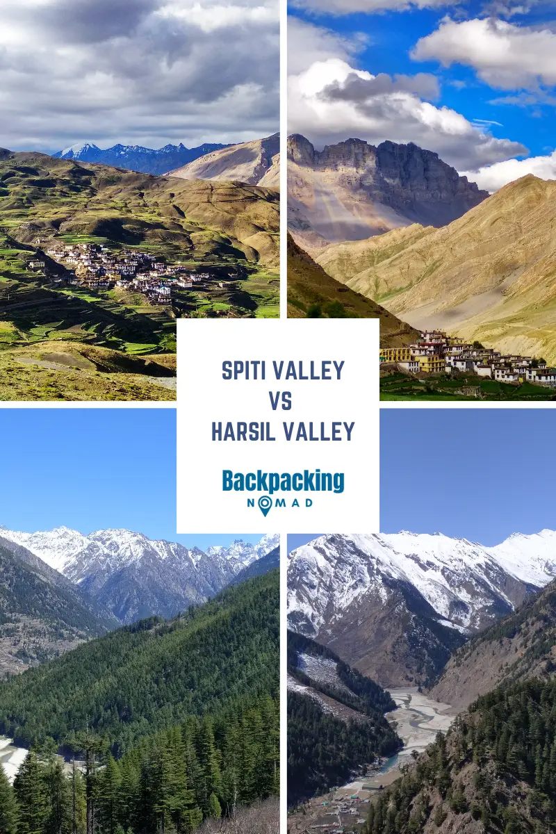 Spiti valley vs Harsil valley